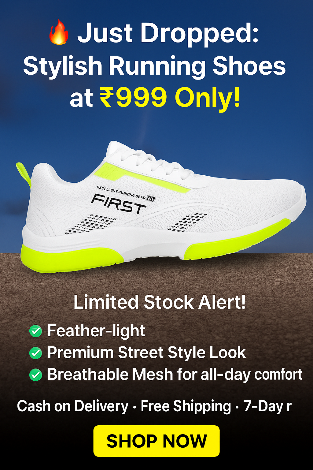 Trendy Running, Walking, Training, Sports Shoes, Casual shoe Sneakers For Men