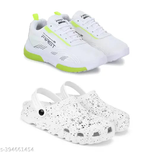Lightweight comfortable stylish shoes & clogs Sandal for Men & Boys Pack of 2
