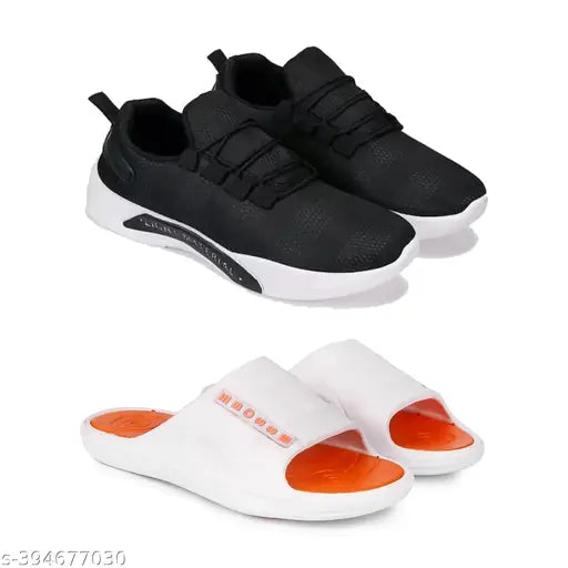 Lightweight comfortable stylish shoes & clogs Sandal for Men & Boys Pack of 2